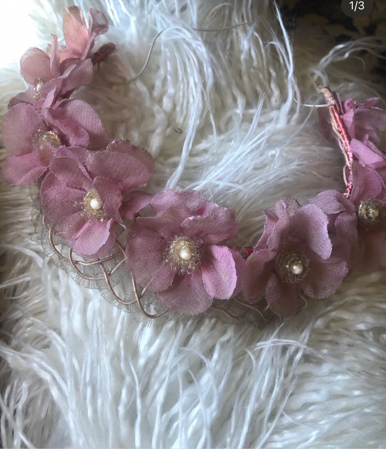 VINTAGE FRENCH hairband/tiara