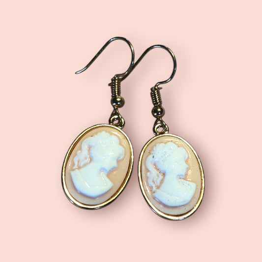 Marie Antoinette’s inspired cameo earrings